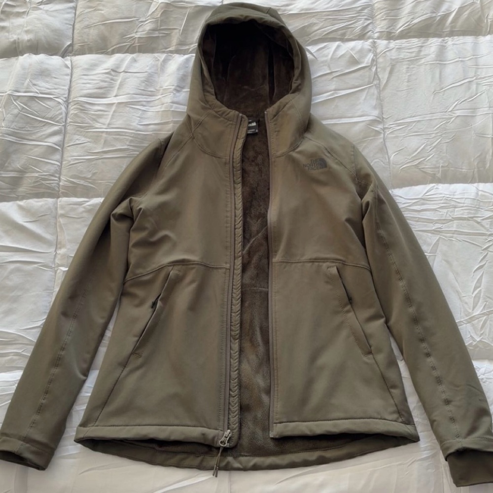 The North Face Olive Fleece-Lined Jacket